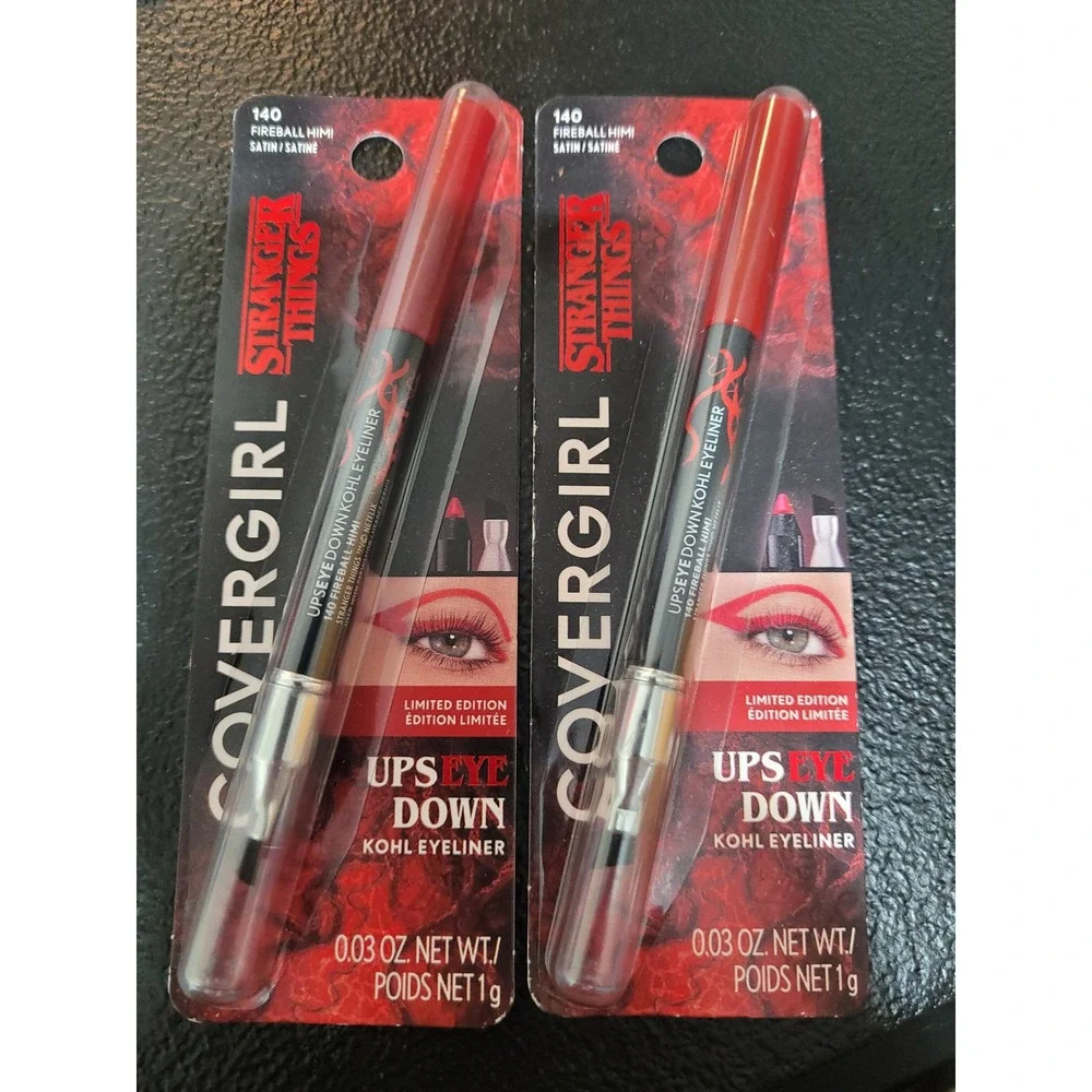 Covergirl Stranger Things Eyeliner Women 2pk Fireball Himi New Satin‎ Red 140
